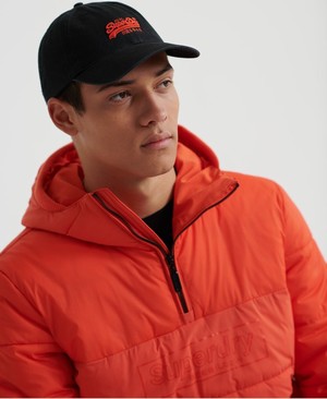 Superdry Orange Label Férfi Sapka Fekete | TLYDM7369